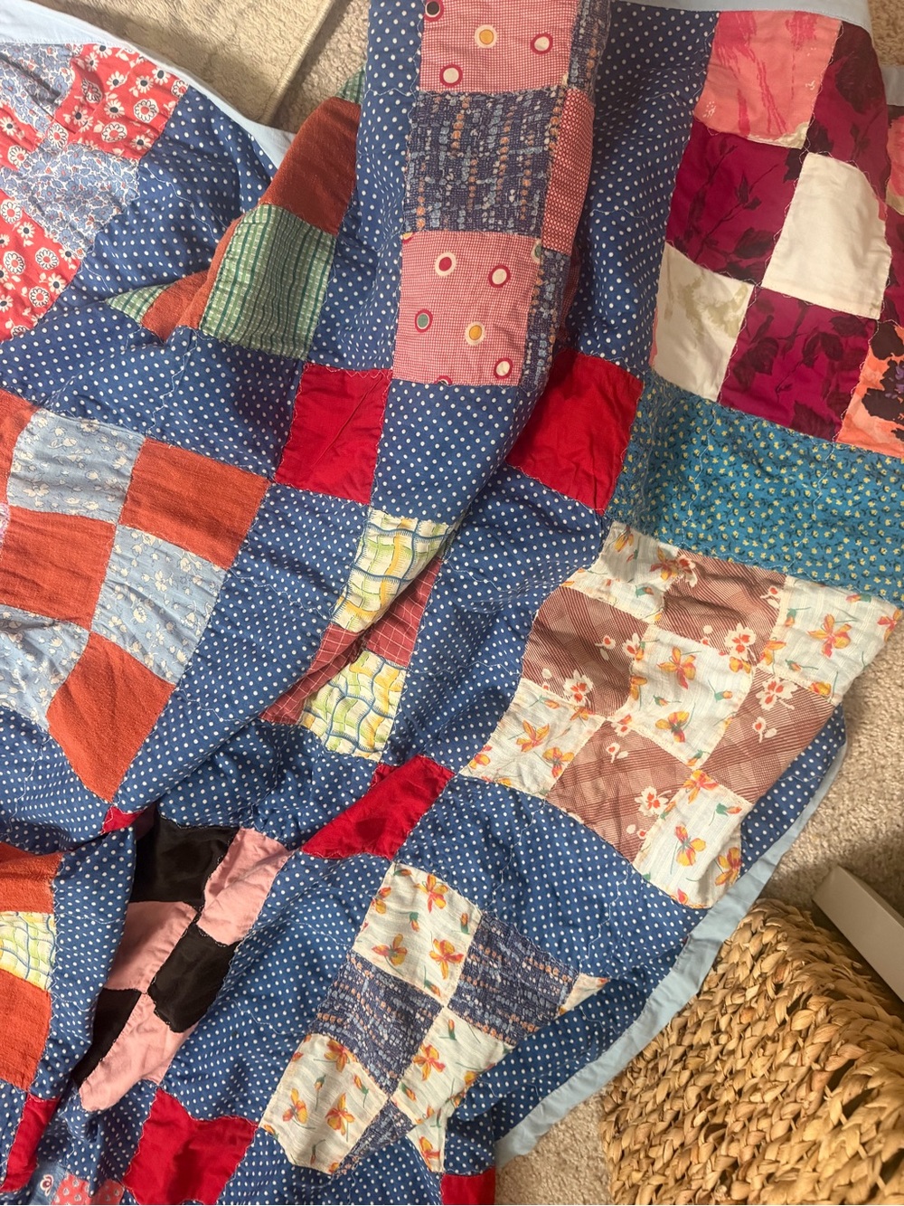 Handmade Patchwork Quilt - Picture 4 of 7